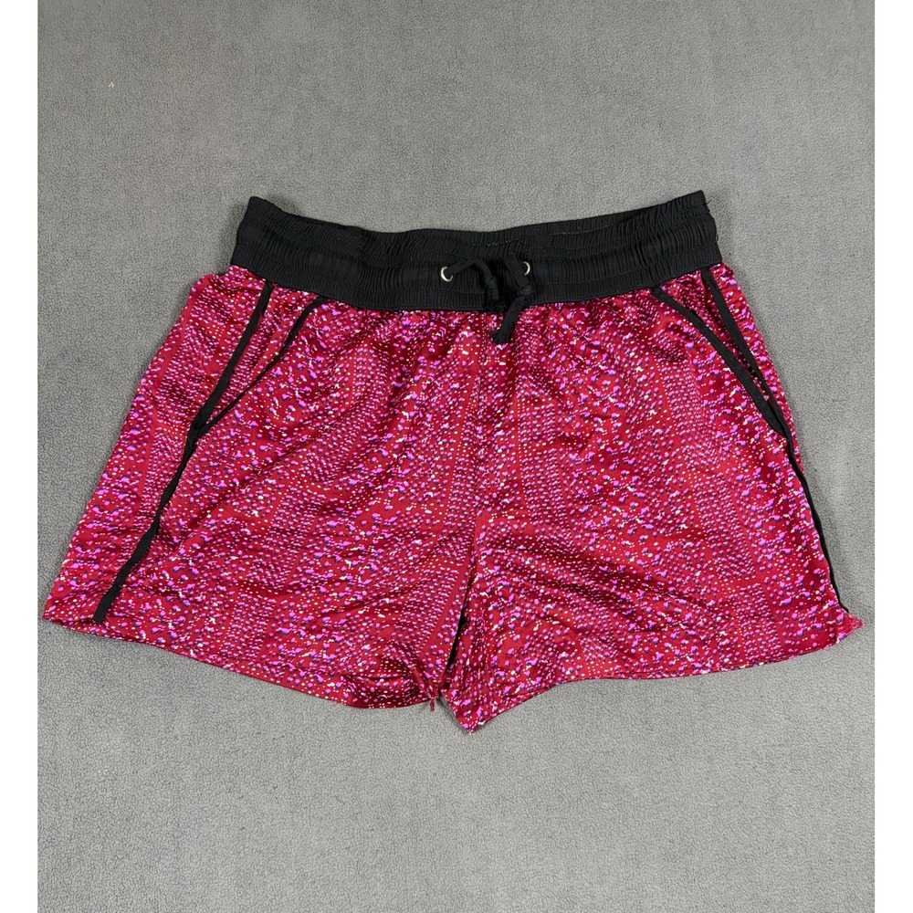 Rewash Shorts Womens Medium Red Abstract Print Elastic Waist Drawstring J6347ASZ